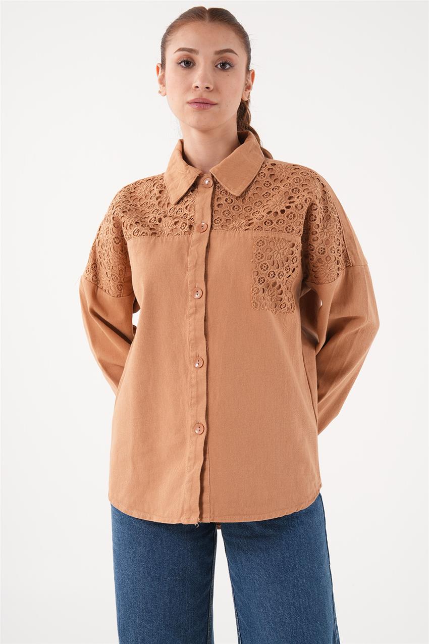 Shirt-Milky brown 1906-224