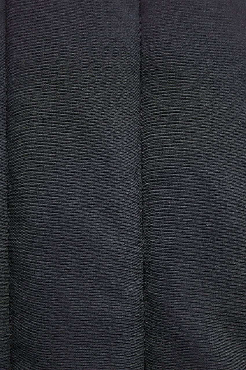 Biye Detaylı Kapitone Ceket-Siyah 23f1t078-101