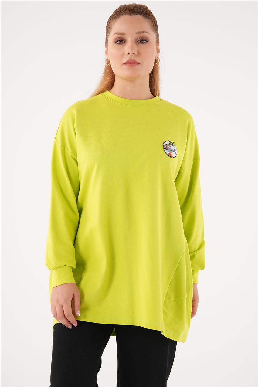 Sweatshirt-Pistachio Green KA-B23-31020-586