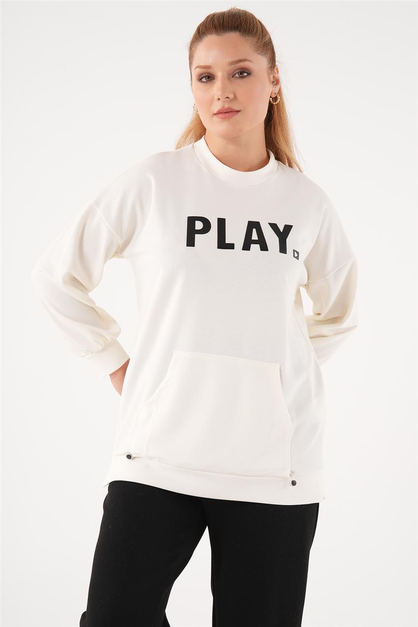 Sweatshirt-Optic White KY-B23-70008-02
