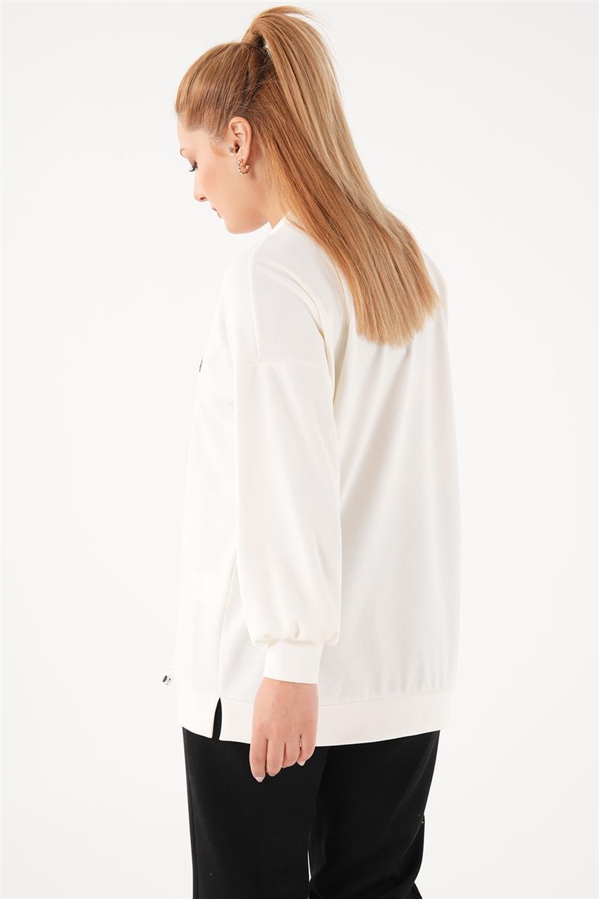 Sweatshirt-Optic White KY-B23-70008-02