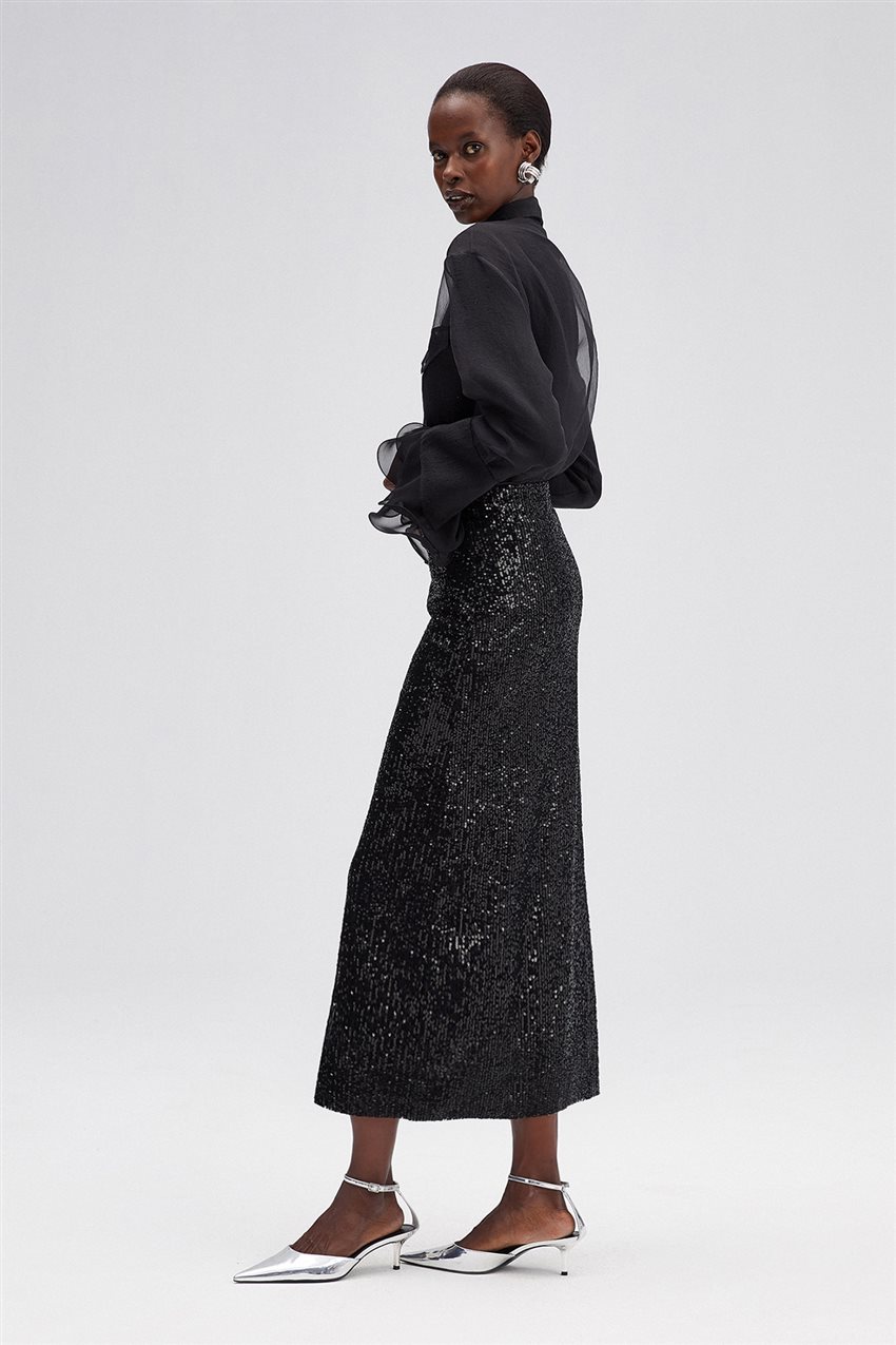 Skirt-Black 23f1t069-101