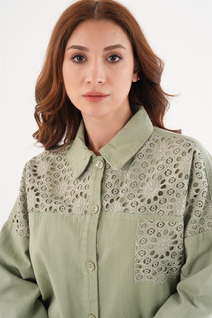 1906-69 قميص-أخضر مائي