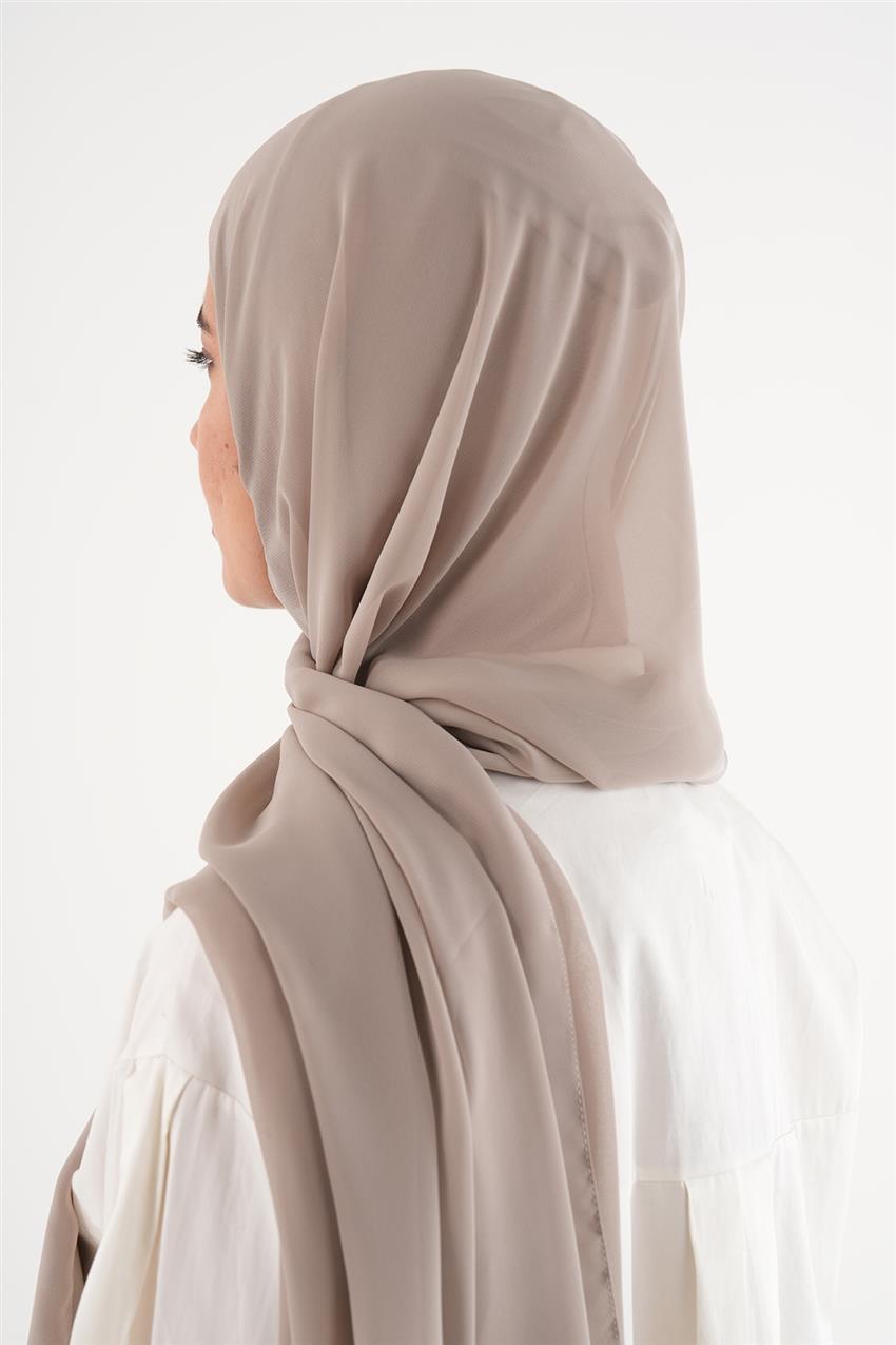 Büyük Hijab Boneli Şifon Şal-Taş 810003-48