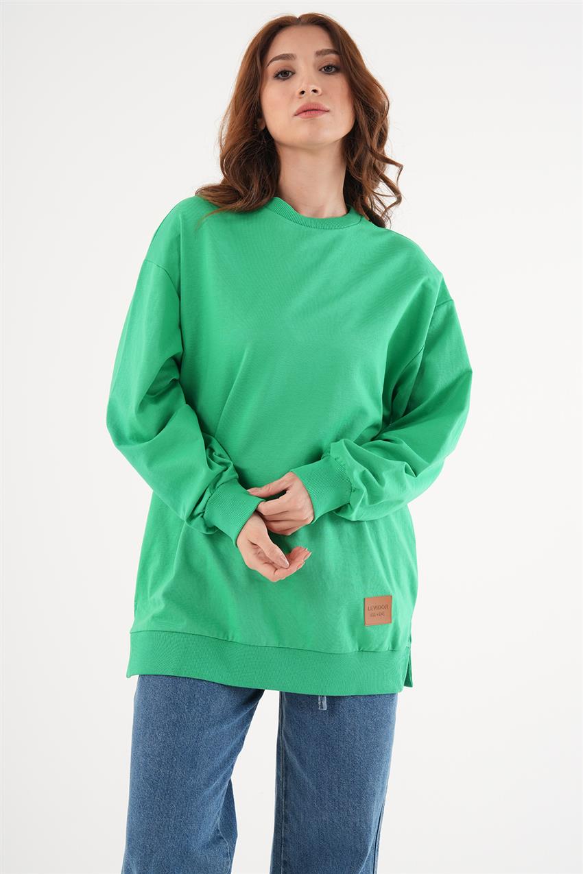Basic Benetton Yeşili Sweatshirt