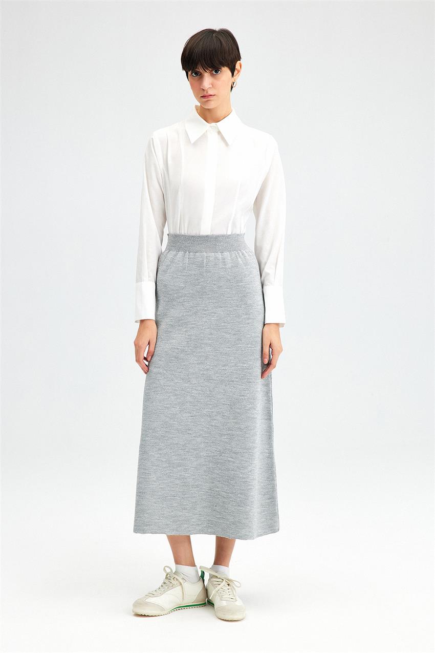 Skirt-Gray 23F1XD163-113