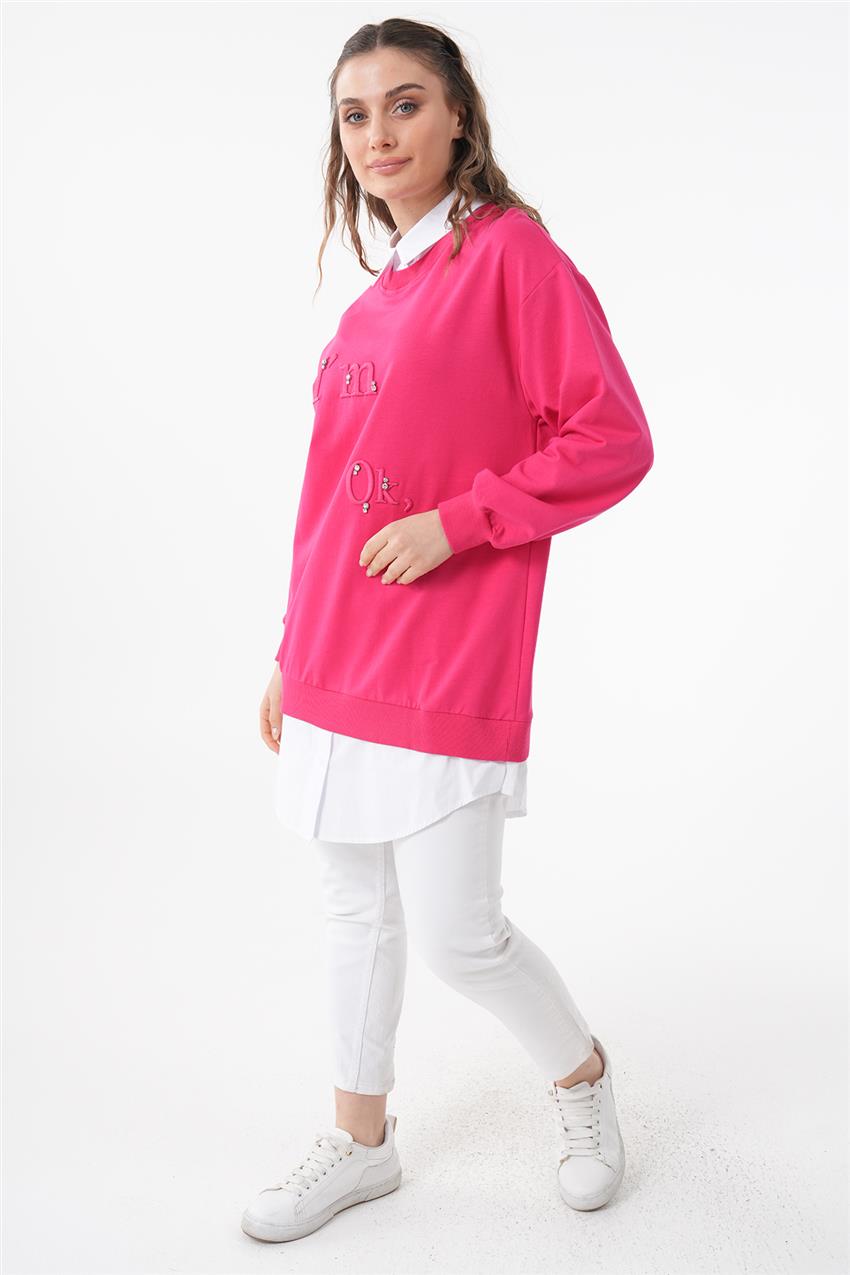 Sweatshirt-Fuchsia 270017-R091