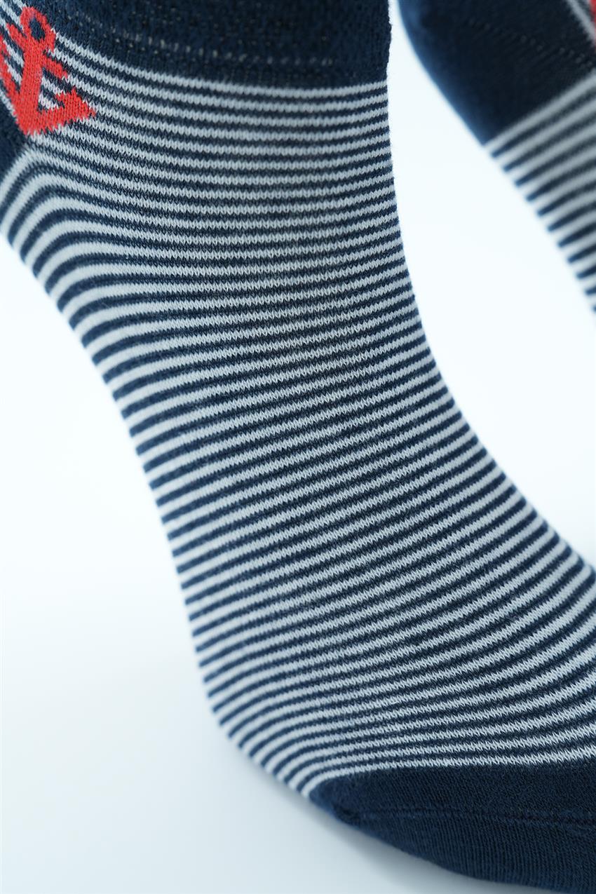 Socks-Navy Blue 1182-17