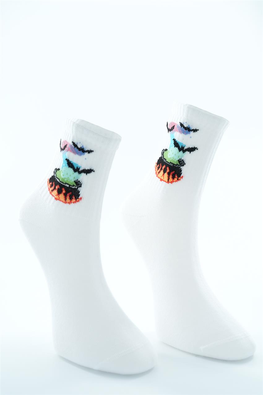 Socks-White 3381-02