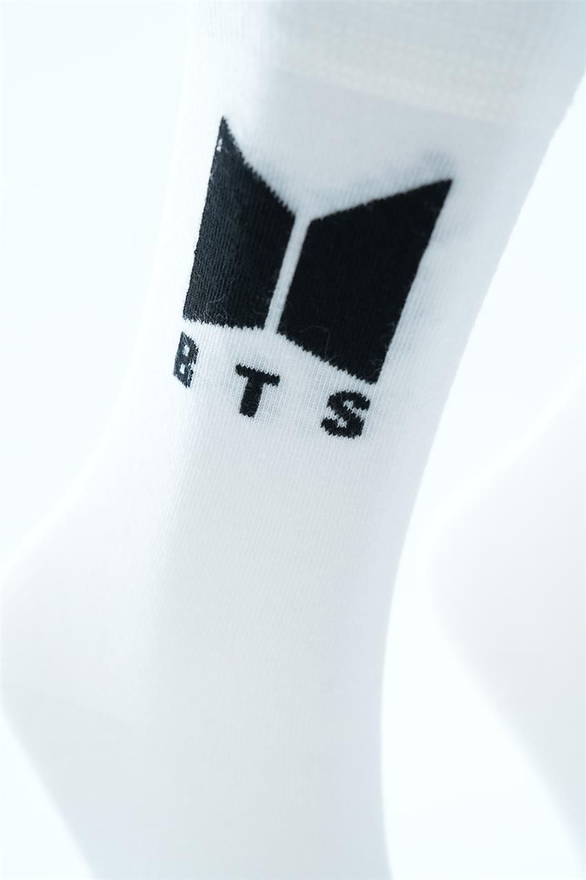 Socks-White 3342-02