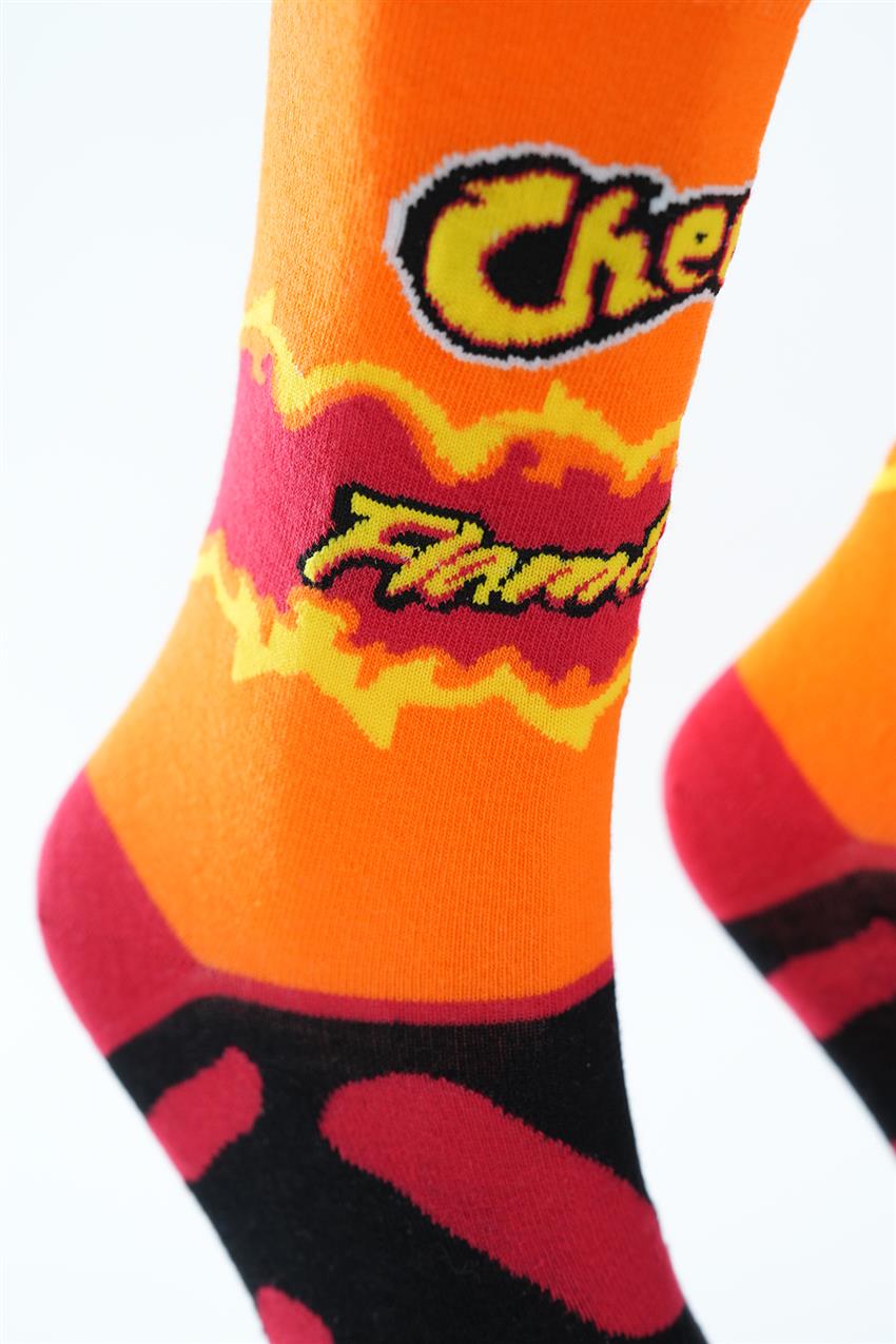 Cheetos Desenli Uzun Çorap-Karma 6228-284