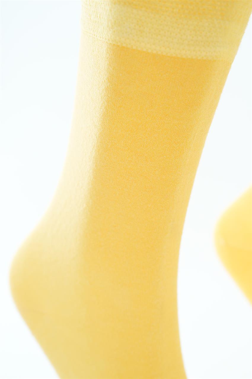 Basic Uzun Çorap-Sarı 3148-29