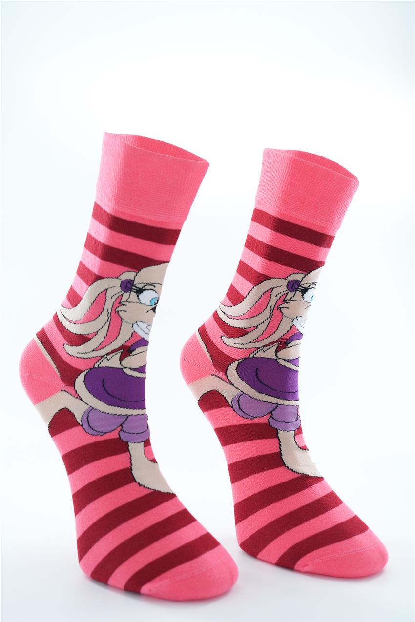 Socks-Pink 6556-42