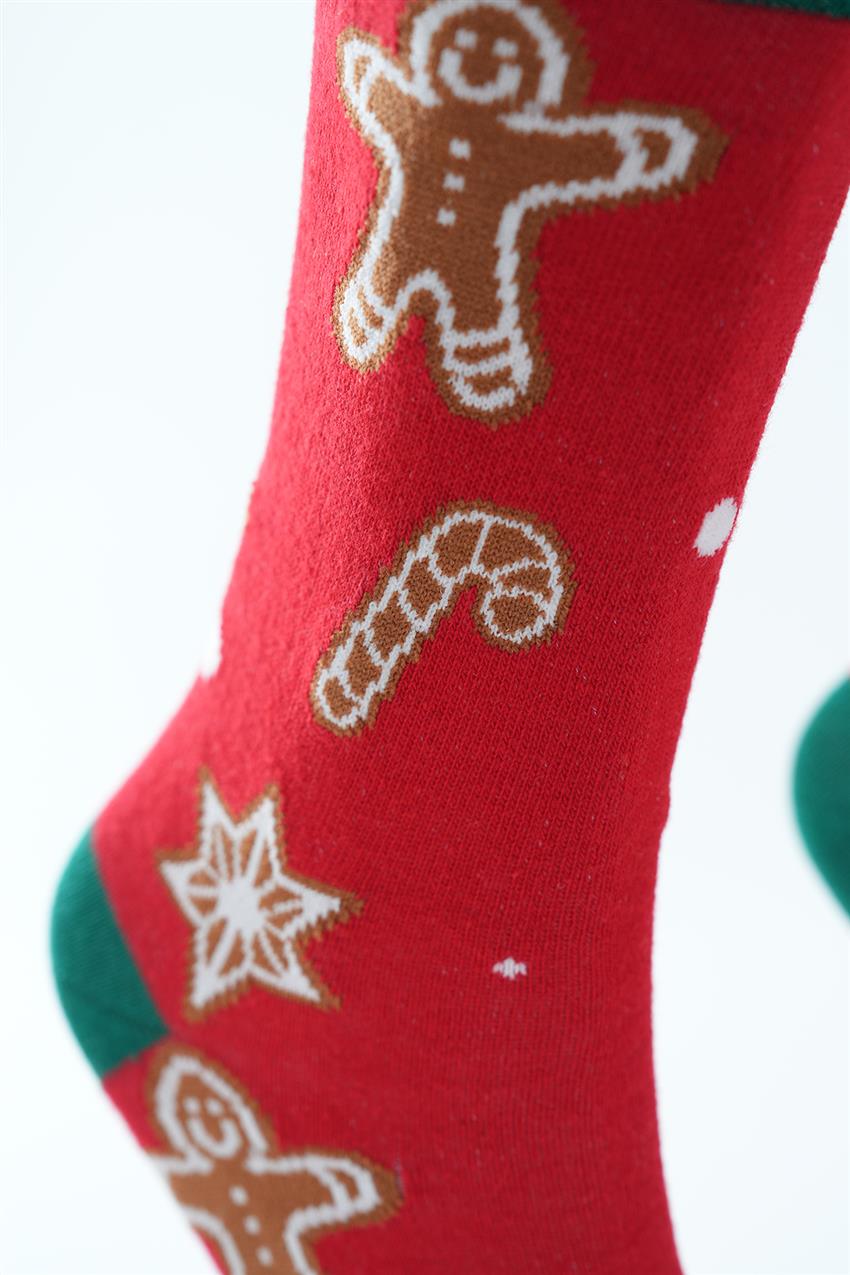 Christmas Cookie Temalı Soket Çorap-Karma 8632-284