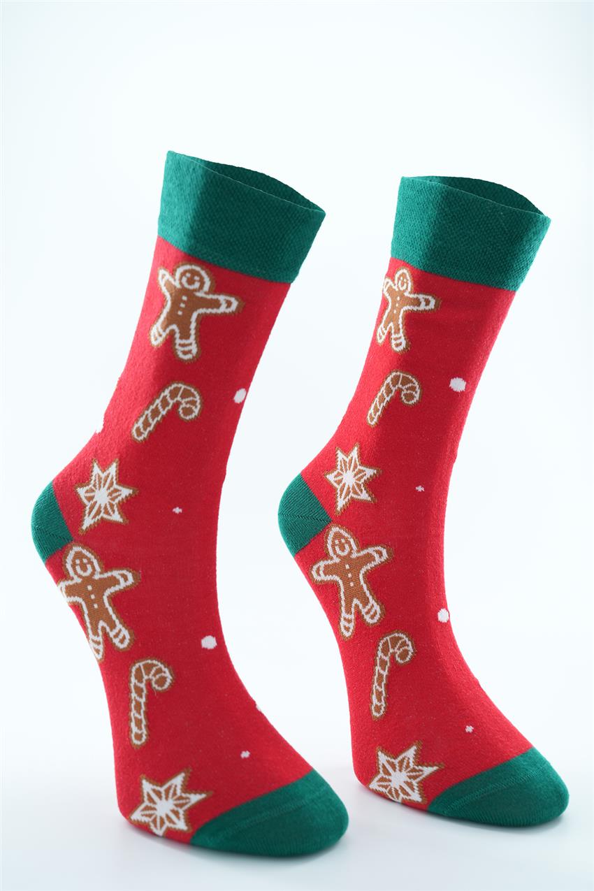 Christmas Cookie Temalı Soket Çorap-Karma 8632-284