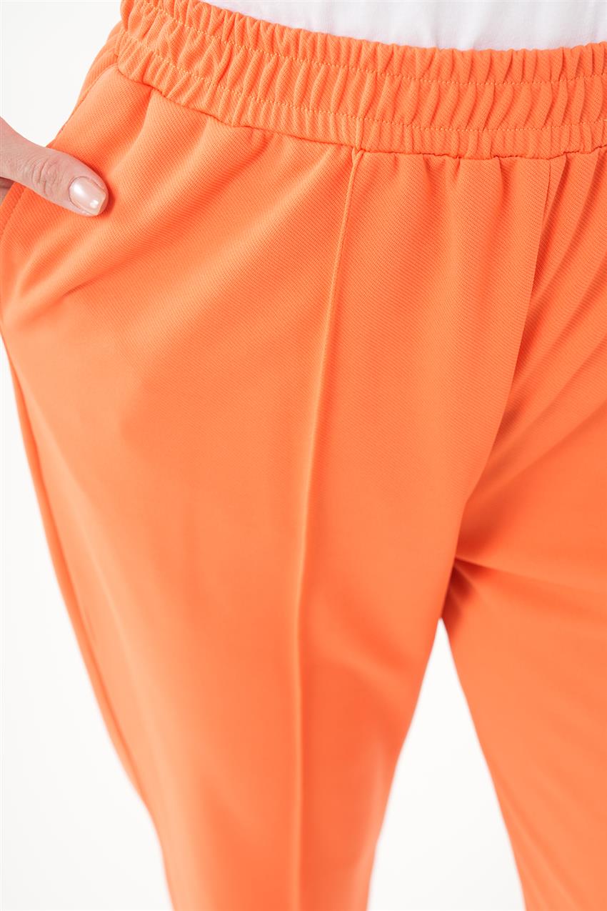 Nervürlü Klasik Oranj Pantolon