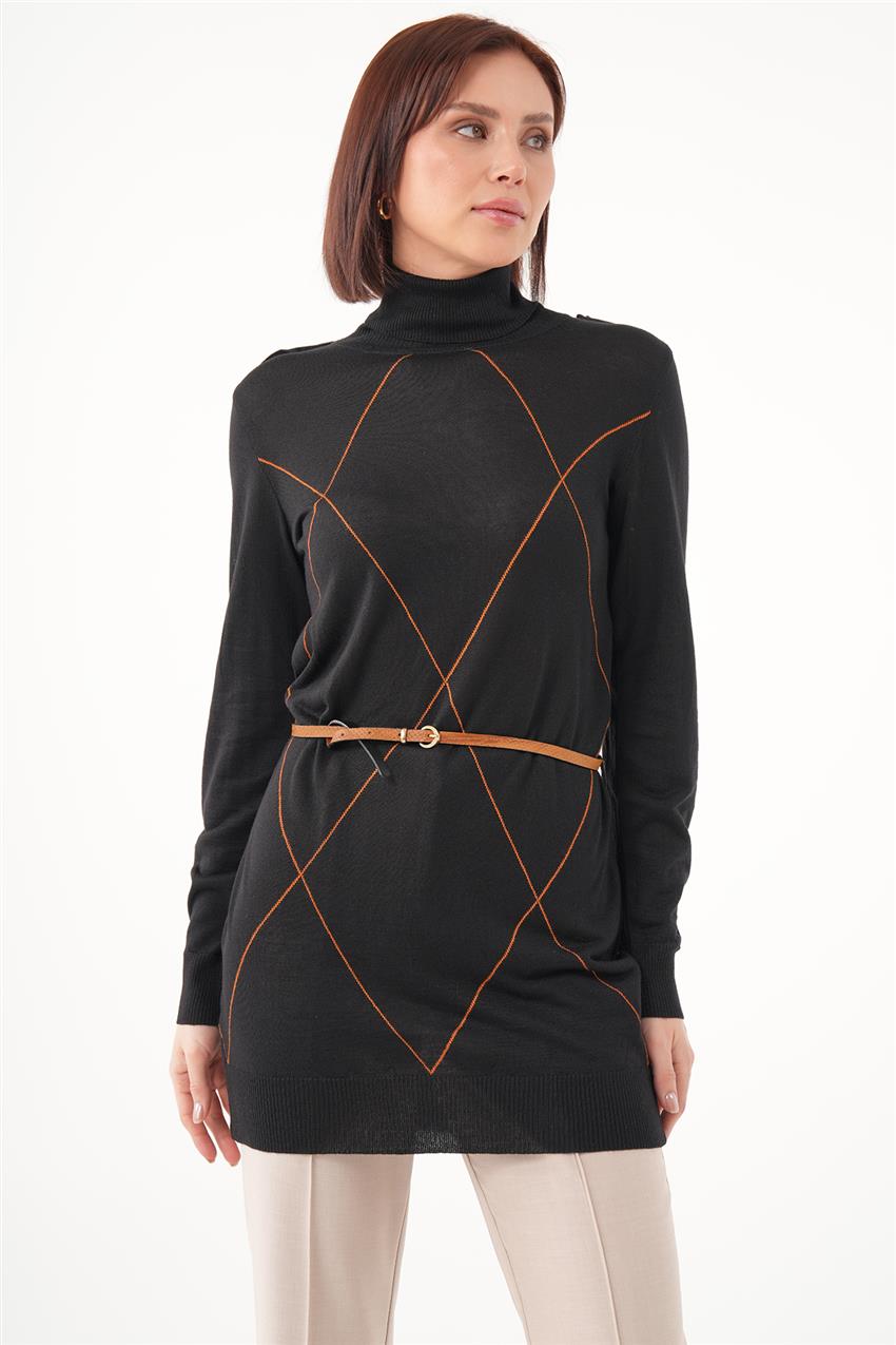 Knitwear-Black-Orange 2235-377