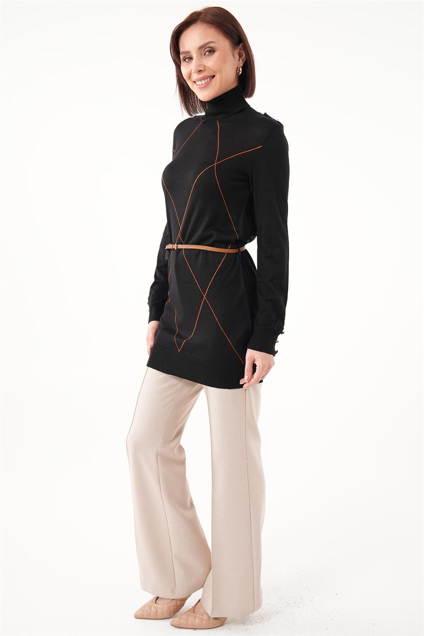 Knitwear-Black-Orange 2235-377