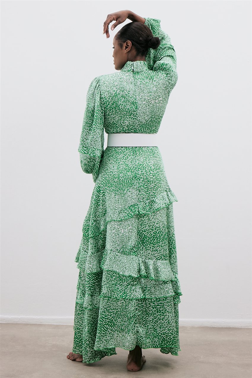 K-13010-21 فستان-أخضر