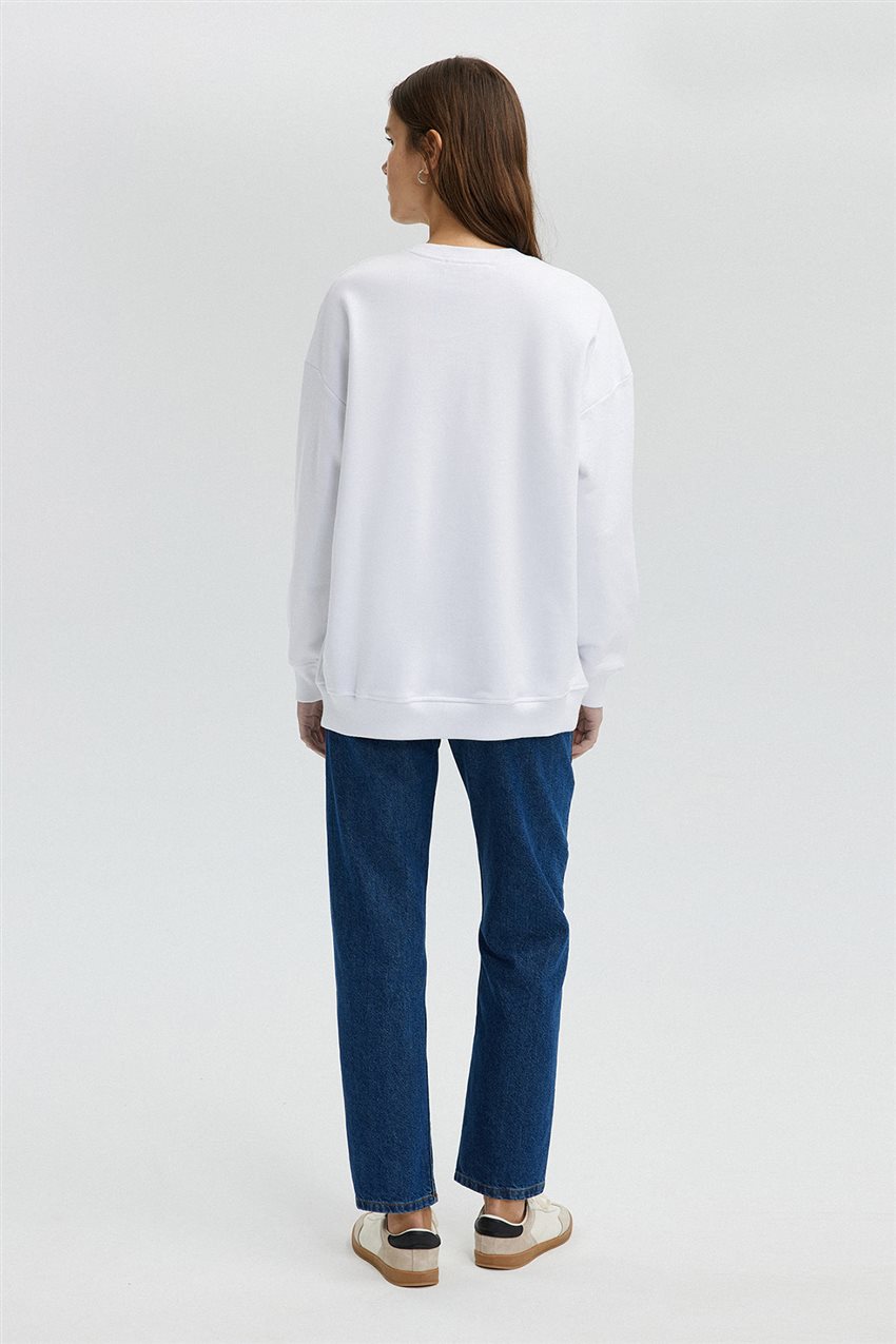Sweatshirt-White 24S1X0042-100