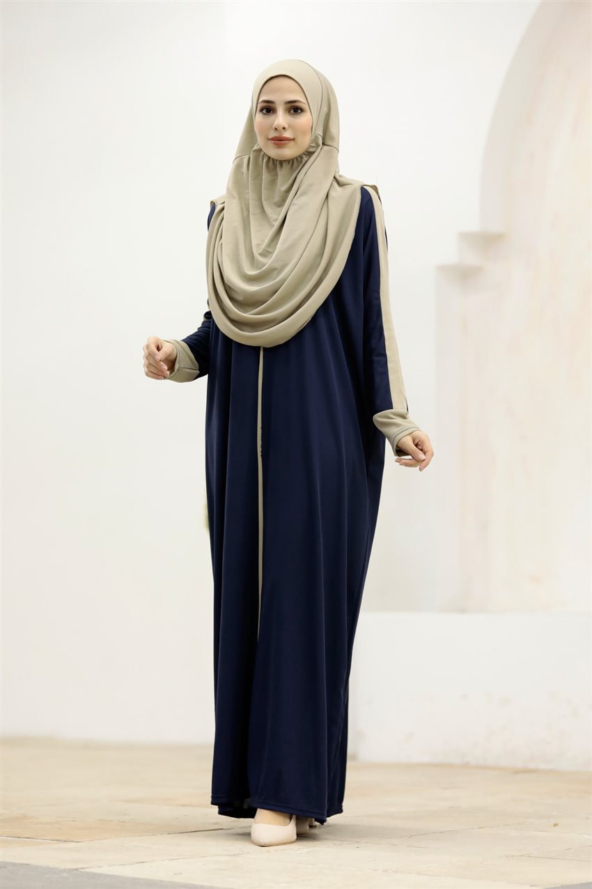 Prayer Dress-Navy Blue N2309-17