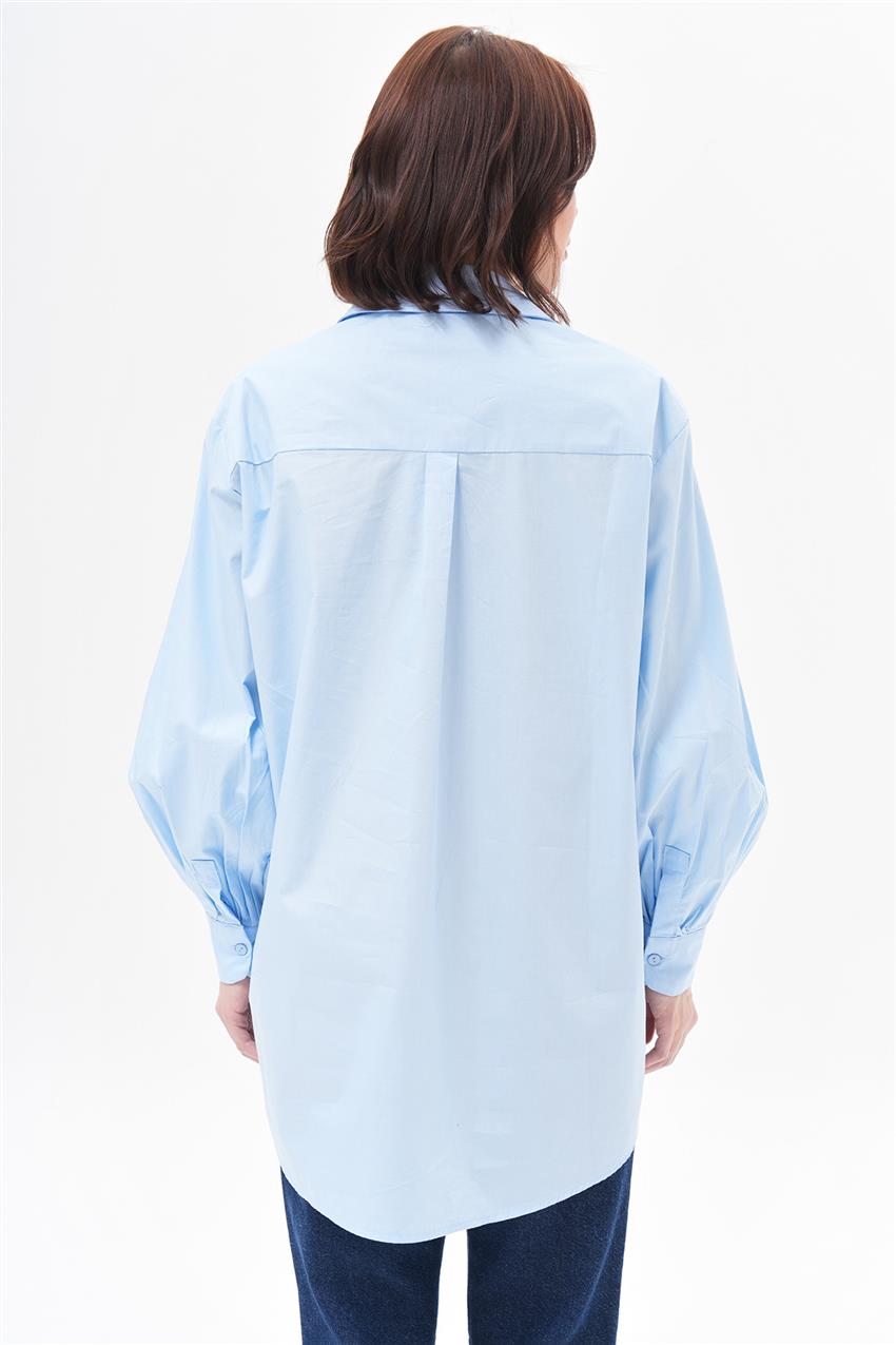 Gömlek Oversize-Mavi 230015-R191
