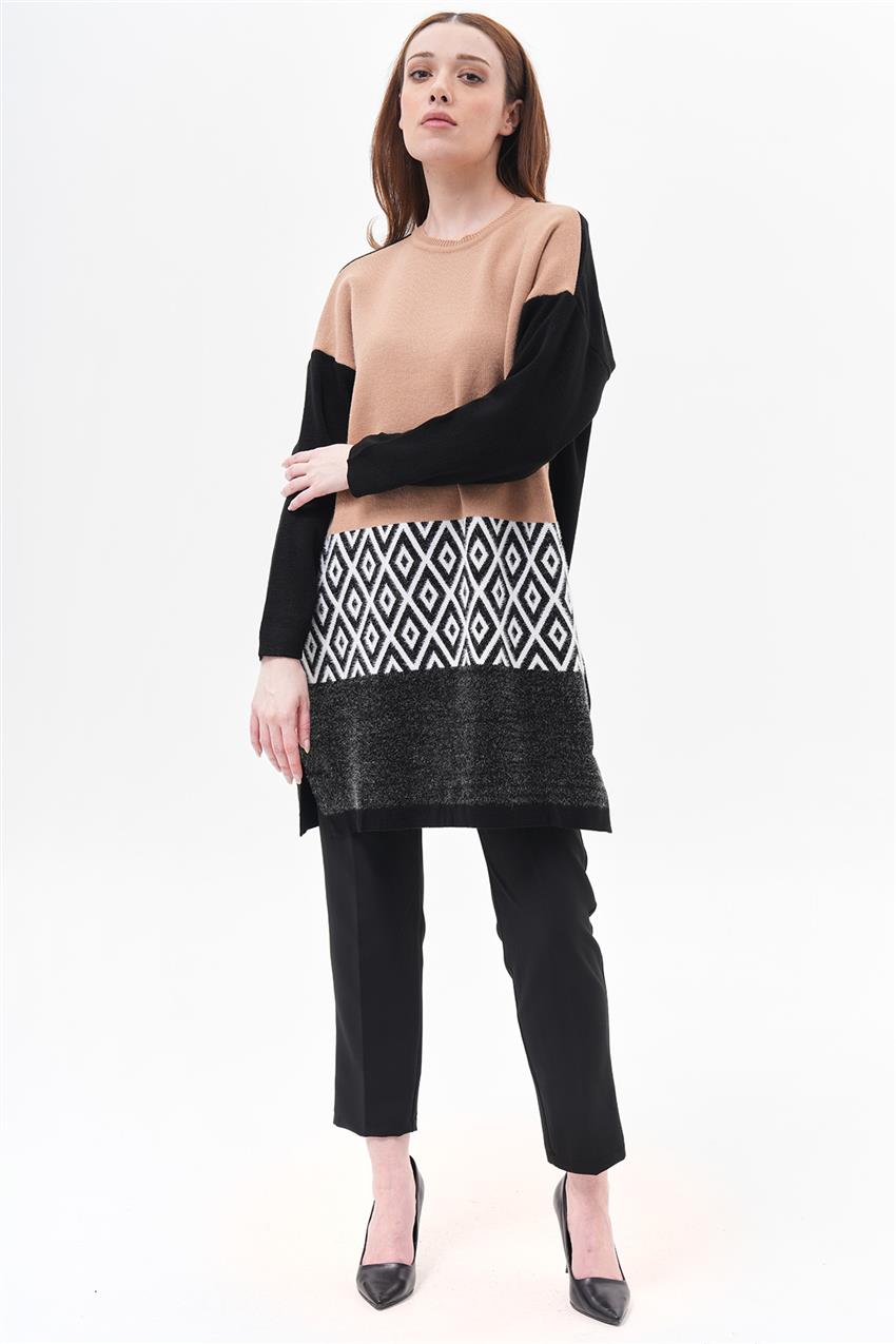 Knitwear-Latte Black 14112-418