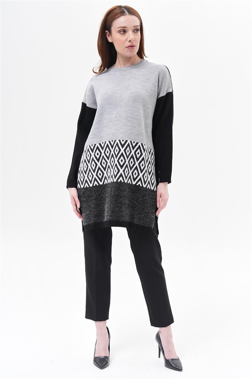 Knitwear-Black Gray 14112-205