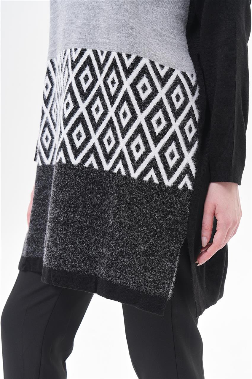 Knitwear-Black Gray 14112-205