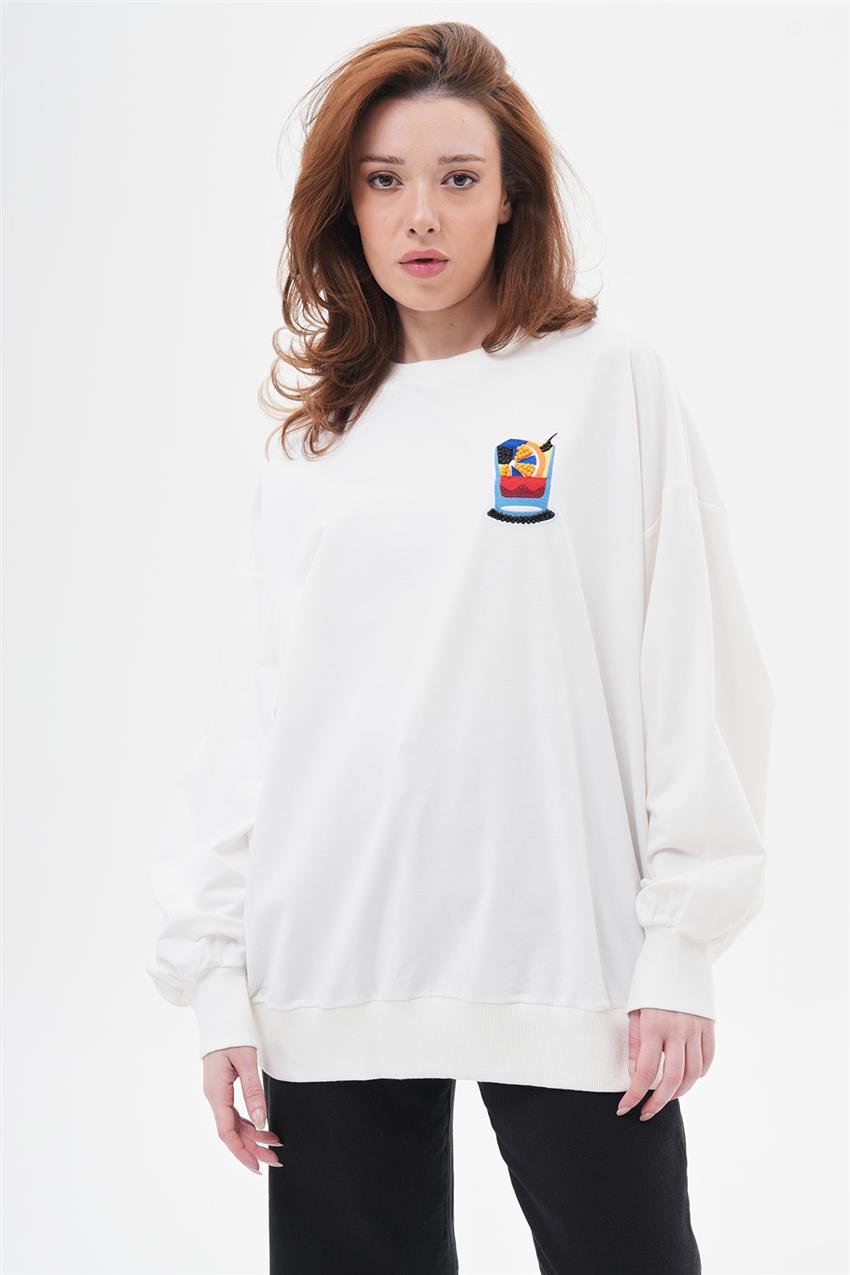 Sweatshirt-White 10285-02