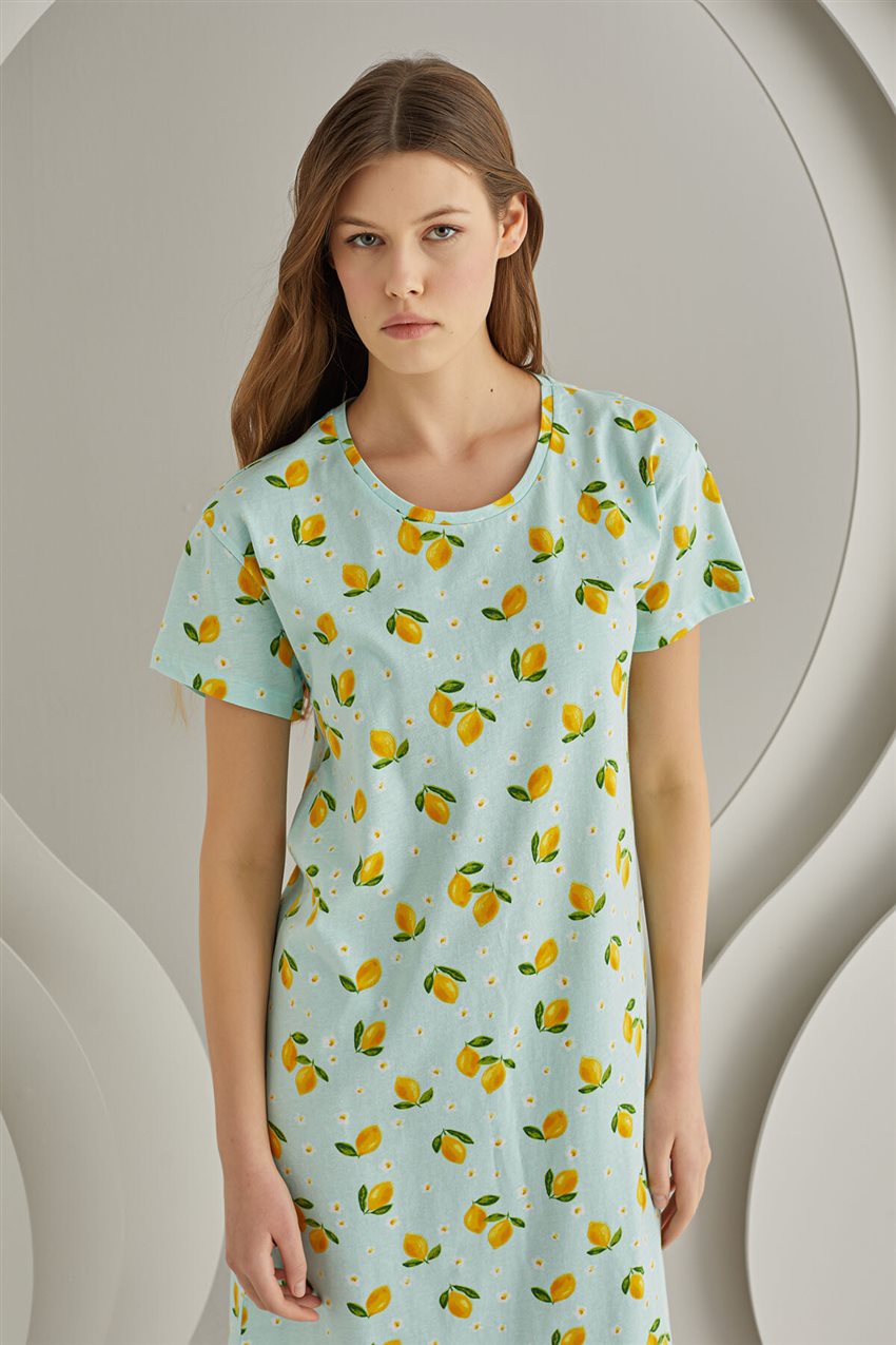 Pyjamas-Nightgown-Green NBB-68001-21