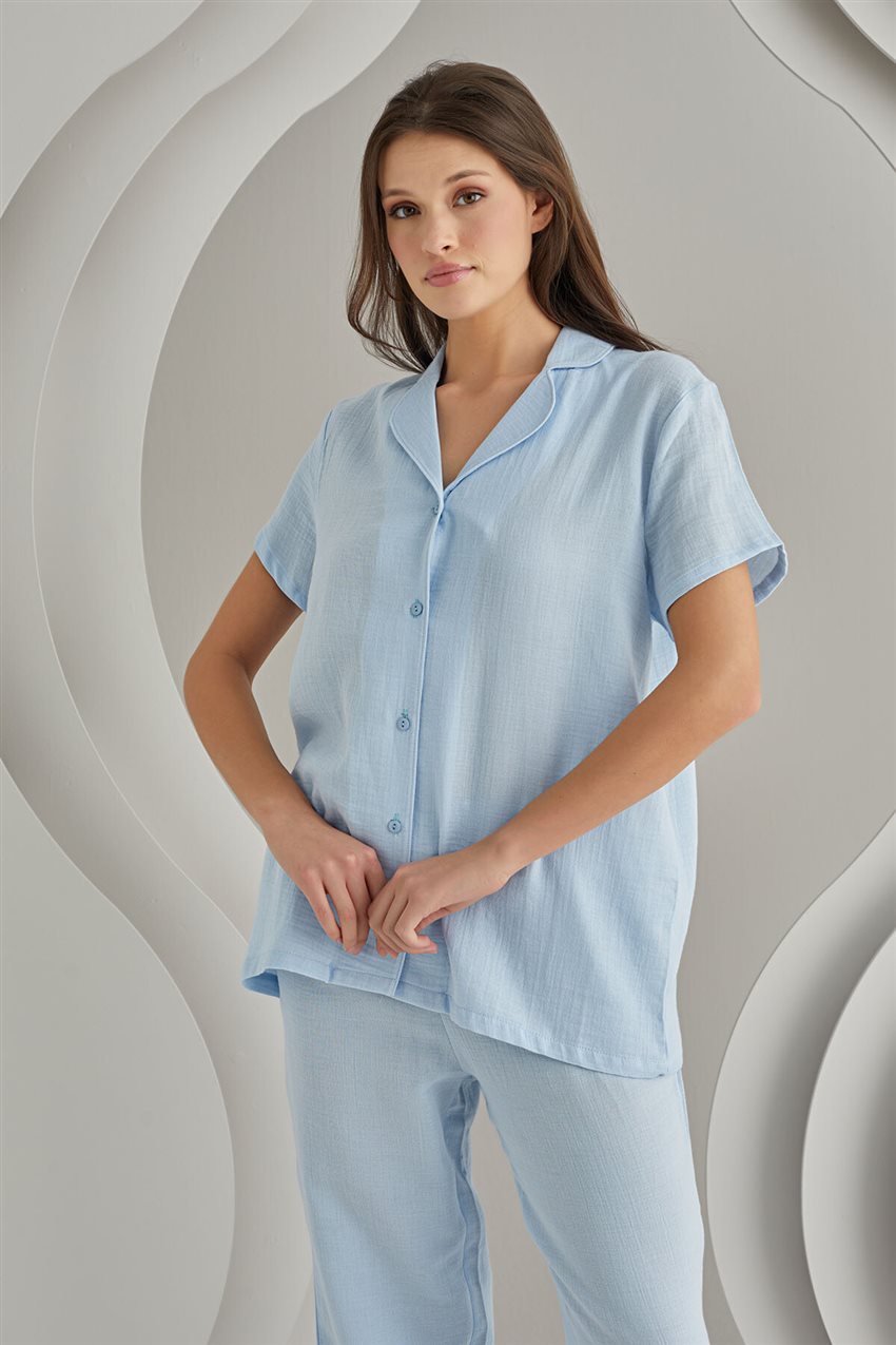 Pyjamas-Nightgown-Blue NBB-68014-70