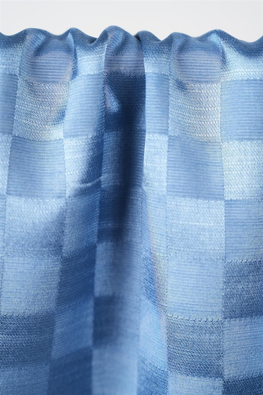 Monogrom Damalı Şal-Bebe Mavi R555-220