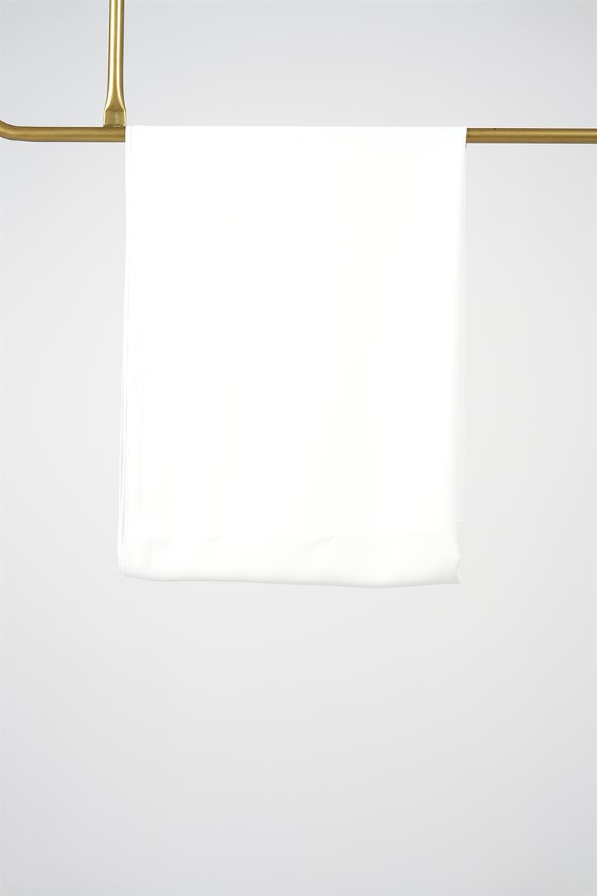 Düz Medine İpeği Şal-Optik Beyaz E200-175