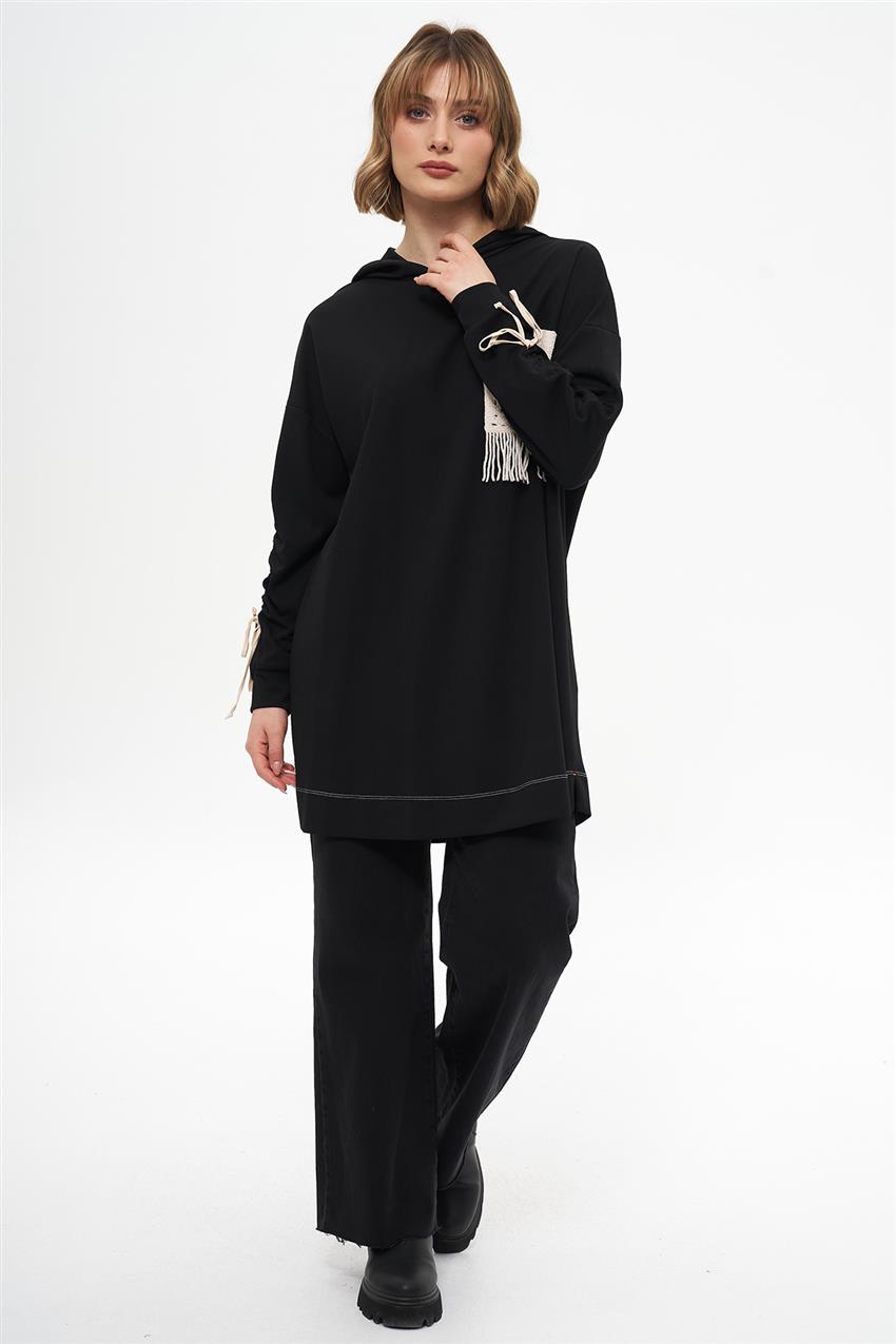 Sweatshirt-Black KY-A23-70007-12