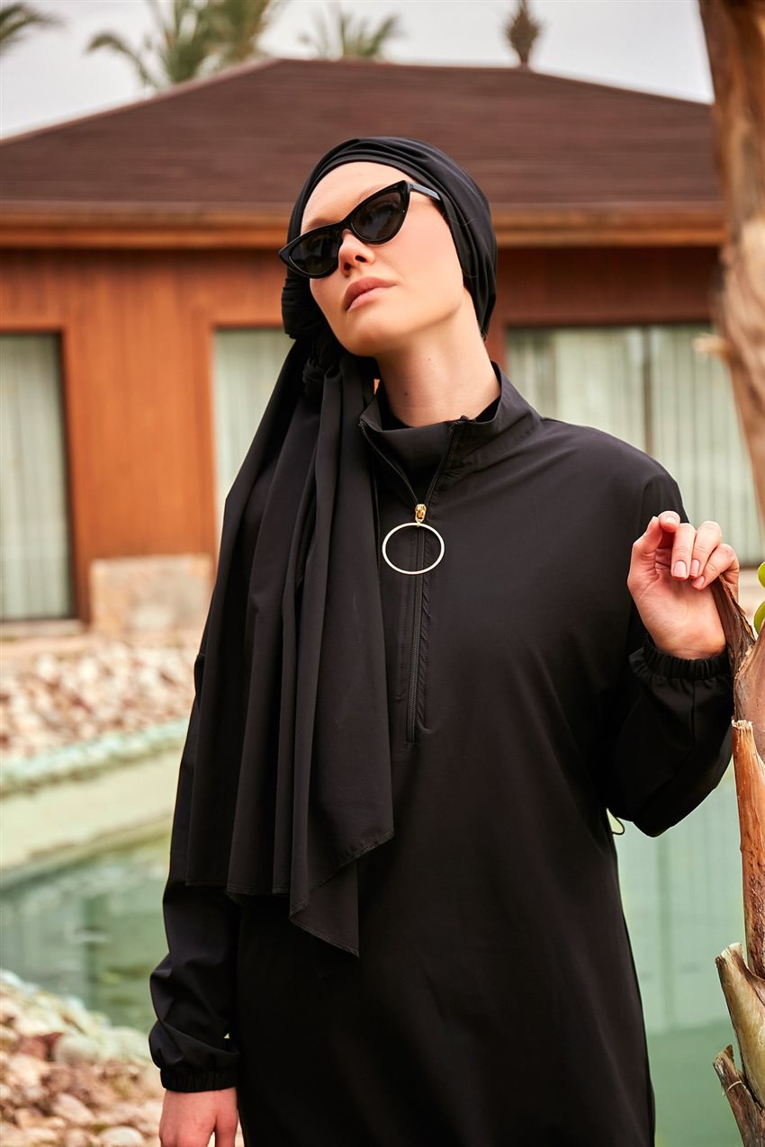 Hijab Swimwear-Black M2402-01