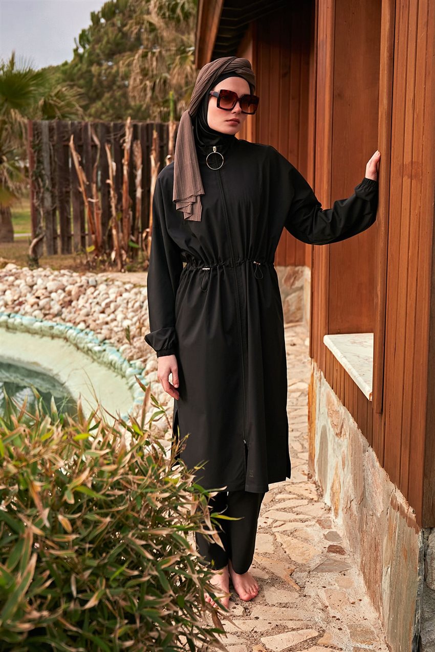 Hijab Swimwear-Black M2401-01
