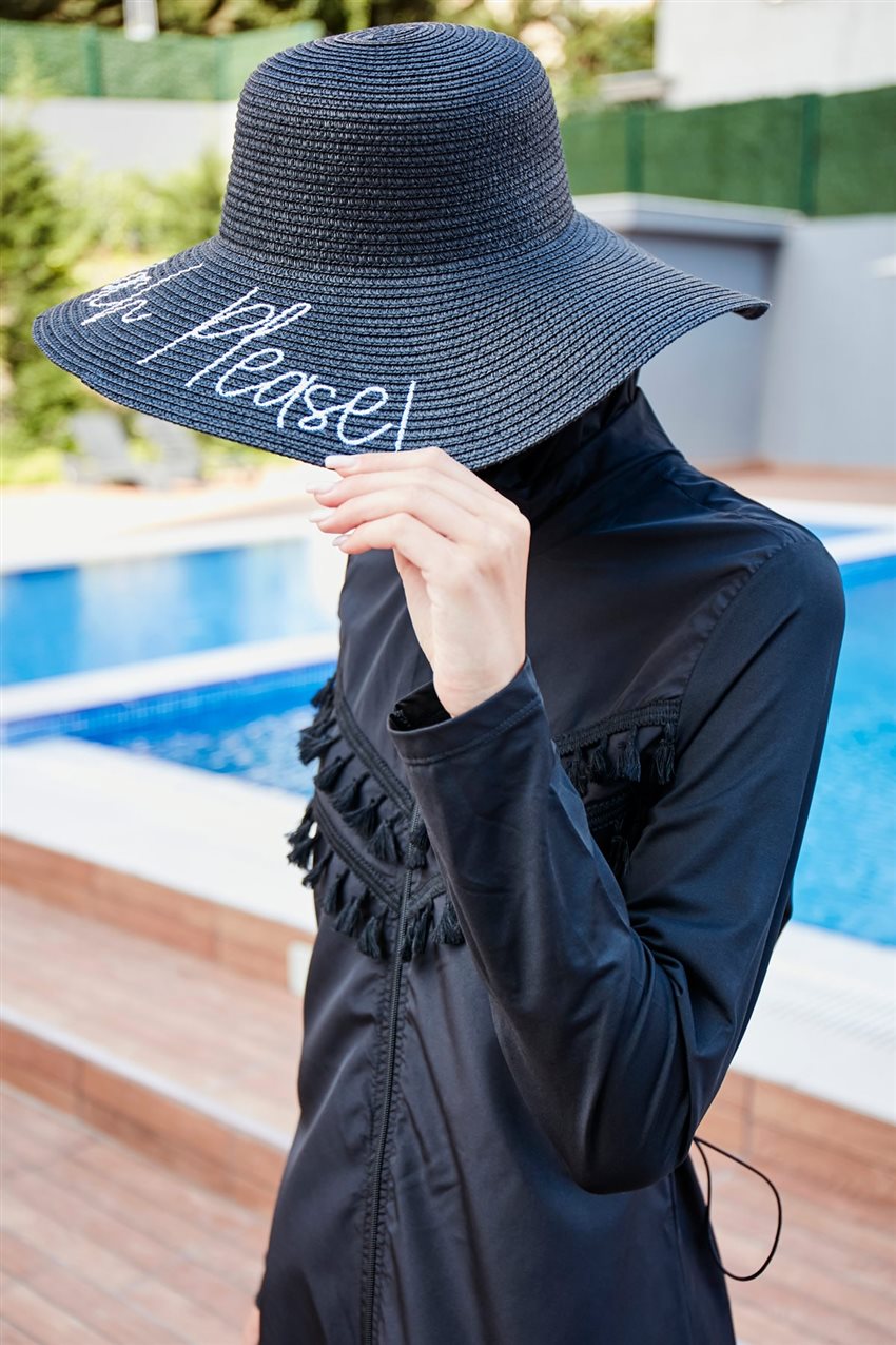 Beach Hat-Black 142329-01