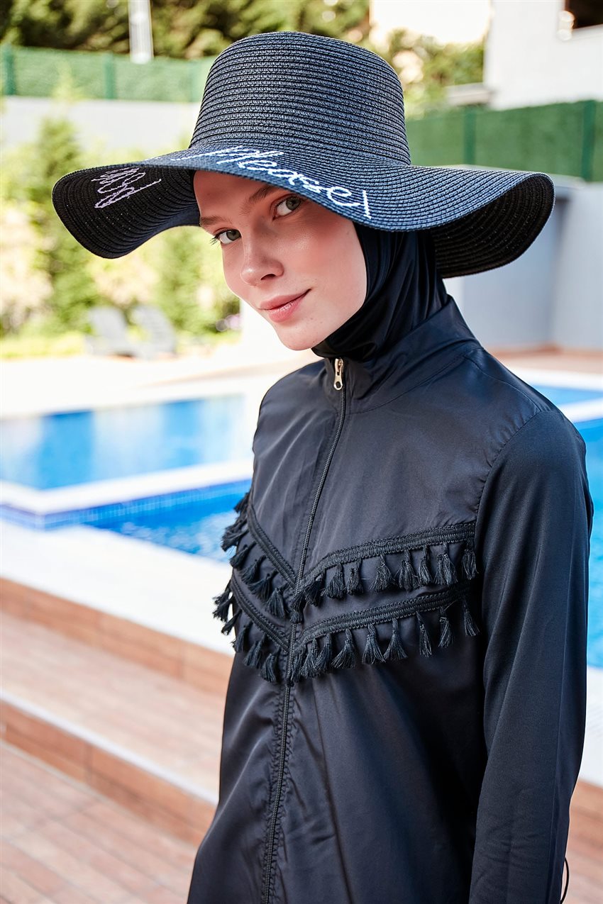 Beach Hat-Black 142329-01