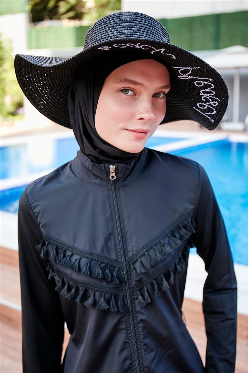 Beach Hat-Black 142329-01