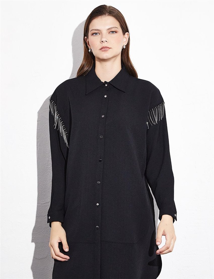 Blouse-Black KA-A23-11063-12