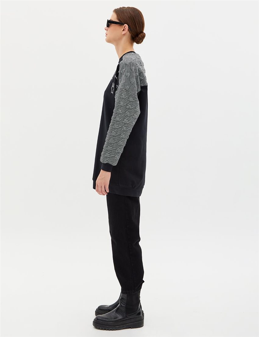Sweatshirt-Black KA-A23-31035-12