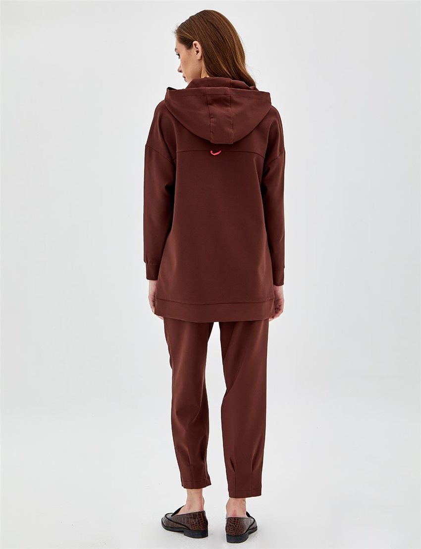 Sweatshirt-Brown KY-A23-70015-15