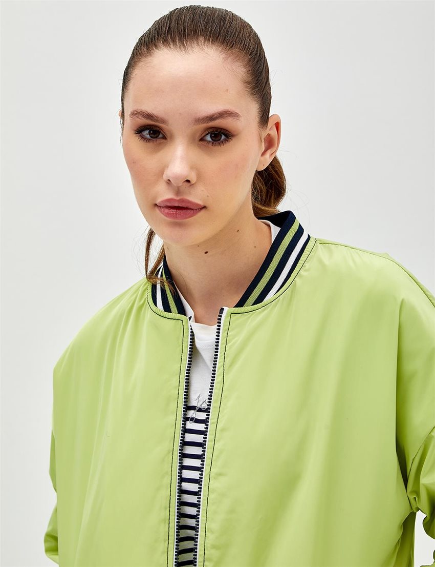 Jacket-Pistachio Green KA-A23-13029-586