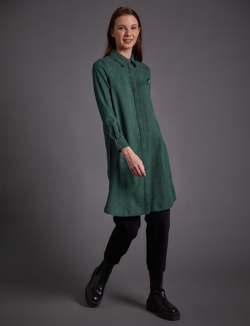 Tunic-Smoky Green KY-A23-81009-217