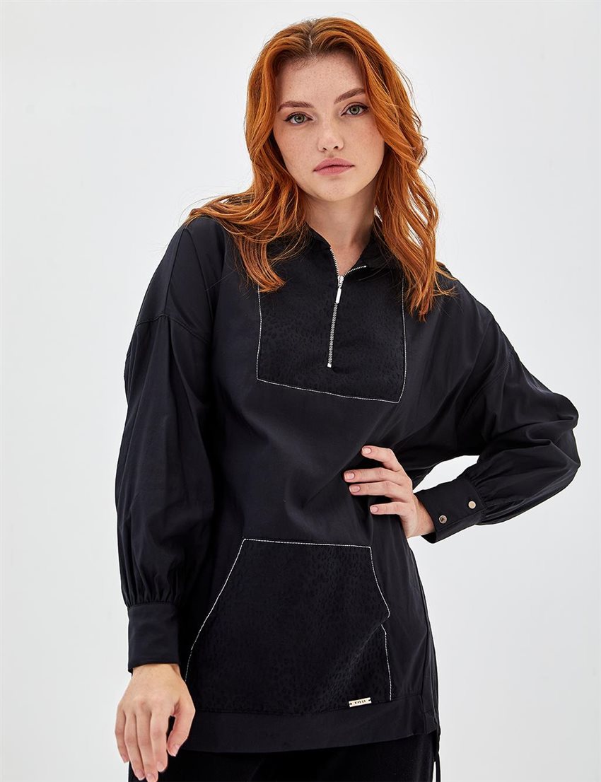 Tunic-Black KA-A23-21074-12