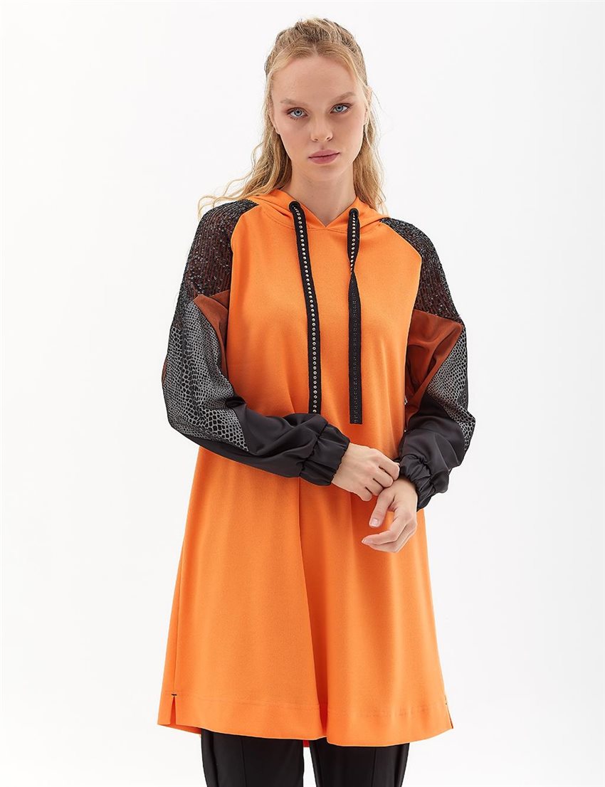 Sweatshirt-Orange KY-A23-70001-34