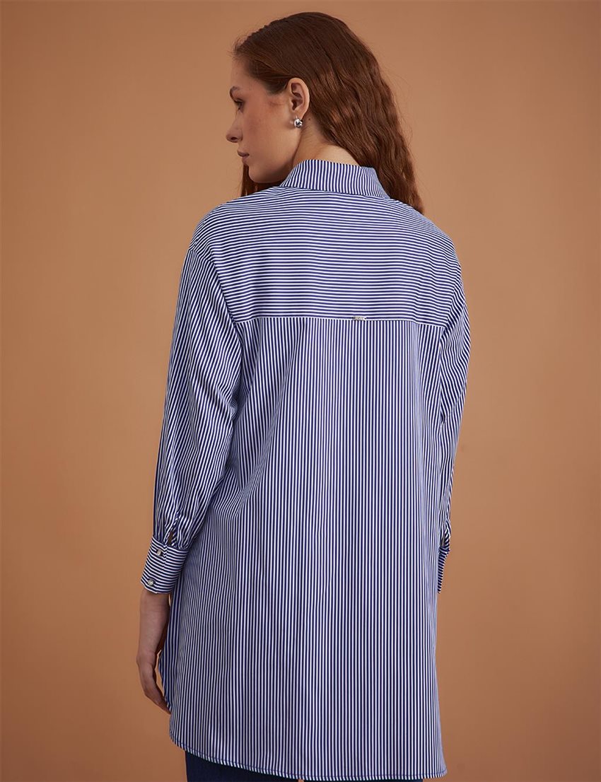 Tunic-White-Blue KY-A23-81016-11-02