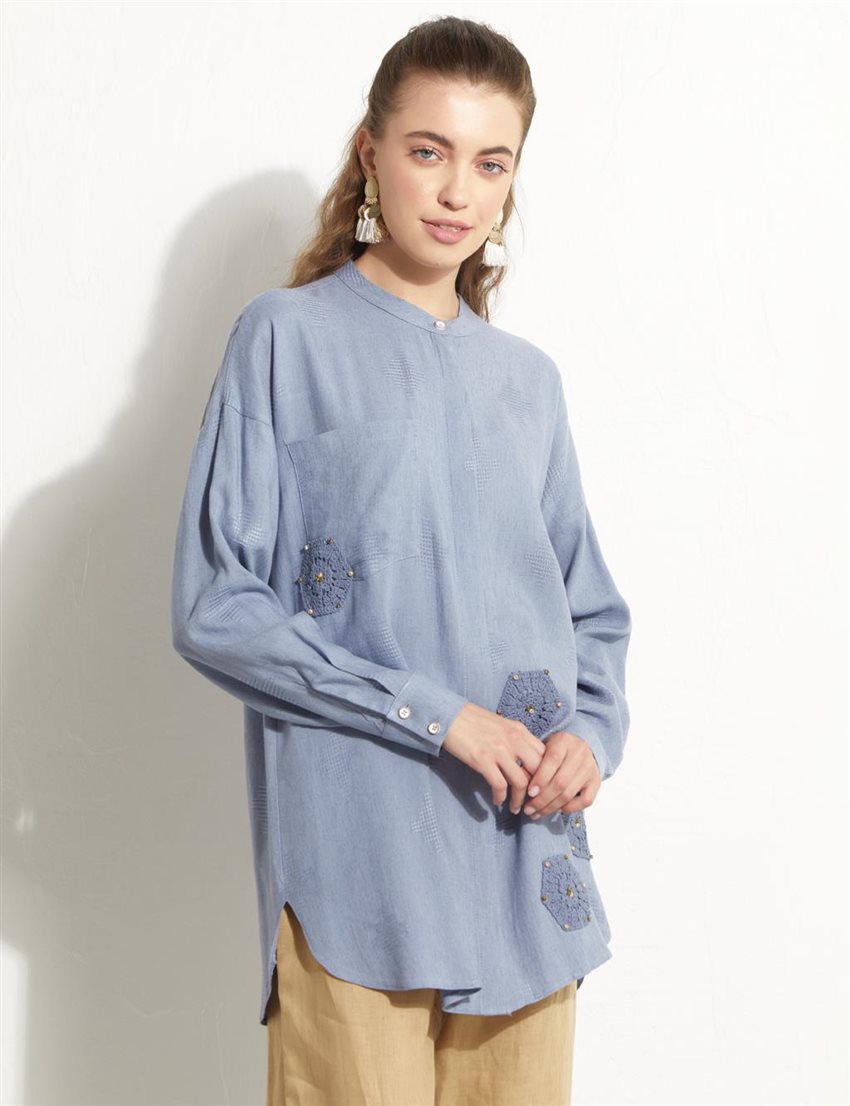 Tunic-Blue KA-B23-21112-93