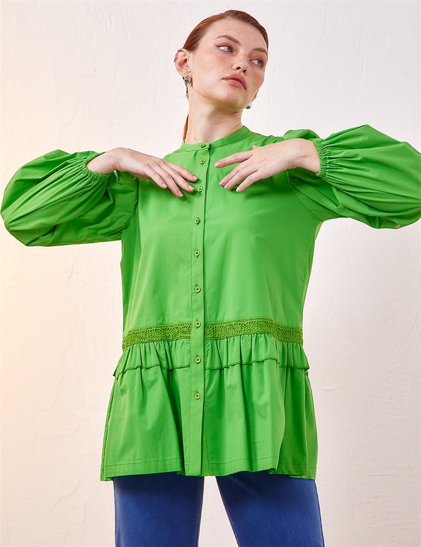 Tunic-Green KA-B23-21067-588